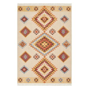 Pomarańczowo-beżowy dywan z domieszką bawełny z recyklingu Nouristan, 200x290 cm