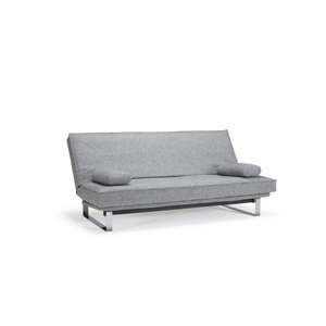Szara rozkładana sofa ze zdejmowanym obiciem Innovation Minimum Twisted Granite