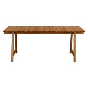 Stół z litego drewna dębowego Artemob Beams, 198x75 cm