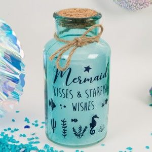 Butelka dekoracyjna z LED Now or Never Mermaid Tales Starfish Kisses