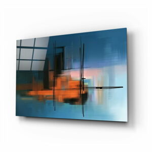 Szklany obraz Insigne Abstract Silhouette, 110x70 cm