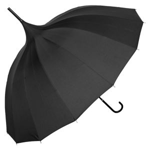 Czarny parasol Ambiance Bebeig, ⌀ 90 cm