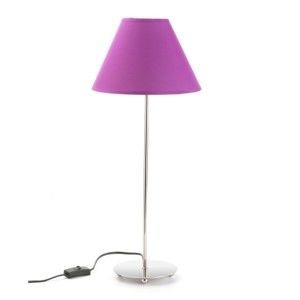 Fioletowa lampa stołowa Versa Metalina, ø 25 cm