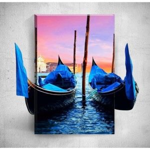 Obraz 3D Mosticx Venice Boats, 40x60 cm