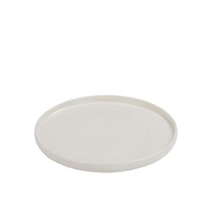 Biały porcelanowy talerz J-Line Edge, ⌀ 23,4 cm