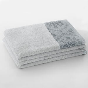 Jasnoszary bawełniany ręcznik kąpielowy frotte 70x140 cm Crea – AmeliaHome