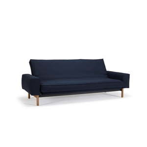 Ciemnoniebieska rozkładana sofa ze zdejmowanym obiciem Innovation Mimer Mixed Dance Blue