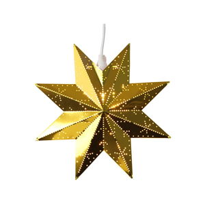 Świecąca dekoracja w kolorze złota Best Season Classic Star, wys. 28 cm