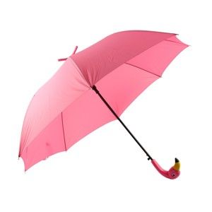 Różowa parasolka z motywem flaminga Le Studio Flamingo