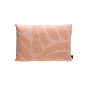 Brzoskwiniowa bawełniana poduszka z wysoką zawartością wiskozy OYOY Roa
