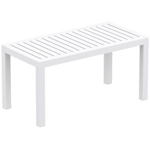 Biały stolik ogrodowy Resol Click-Clack, 90x45 cm