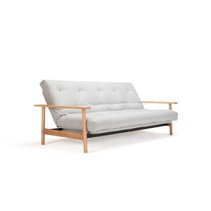 Jasnoszara rozkładana sofa Innovation Balder Elegant Elegance Light Grey, 97x230 cm