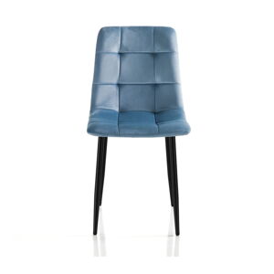 Niebieske krzesła zestaw 2 szt. z aksamitu Faffy – Tomasucci
