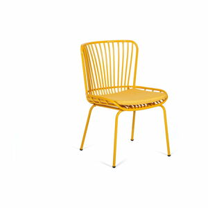 Zestaw 2 żółtych krzeseł ogrodowych Le Bonom Rimini