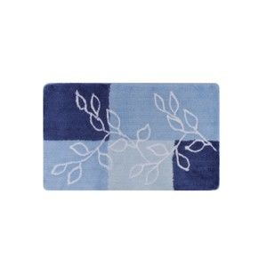 Niebieski dywanik łazienkowy Confetti Lagina, 60x100 cm