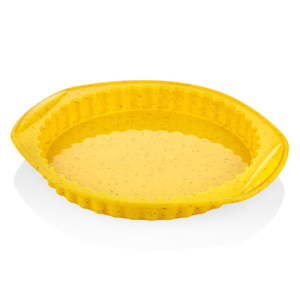 Żółta silikonowa forma na ciasto The Mia Maya, ⌀ 30 cm