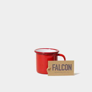Czerwony emaliowany kubeczek na espresso Falcon Enamelware, 160 ml