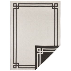 Czarno-kremowy dywan odpowiedni na zewnątrz NORTHRUGS Manito, 120x170 cm