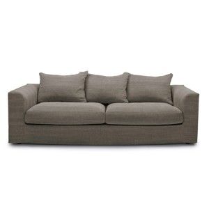 Ciemnobrązowa sofa 3-osobowa Scandic Portland