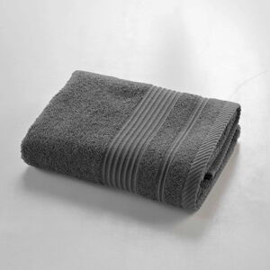 Ciemnoszary bawełniany ręcznik frotte 50x90 cm Tendresse – douceur d'intérieur