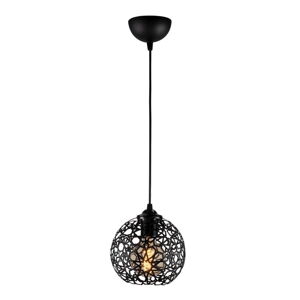 Czarna lampa wisząca z metalowym kloszem ø 17 cm Fellini – Opviq lights