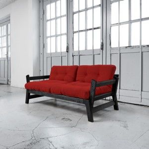 Sofa rozkładana Karup Step Black/Red