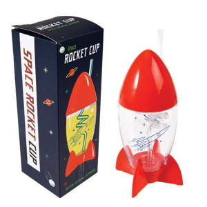 Butelka ze słomką w kształcie rakiety Rex London Space Age