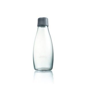 Szara butelka ze szkła ReTap z dożywotnią gwarancją, 500 ml