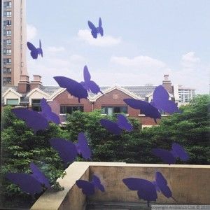 Zestaw
  12 naklejek Ambiance Purple Butterflies