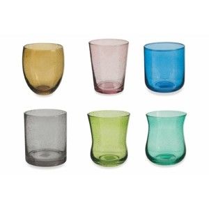 Zestaw 6 kolorowych szklanek Villa d'Este Cromia, 330 ml