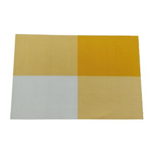Żółta materiałowa mata stołowa zestaw 2 szt. 30x45 cm Chess – JAHU collections