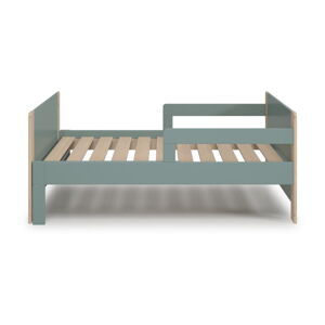 Zielone łóżko dziecięce z regulacją długości 90x140 cm Willi – Marckeric