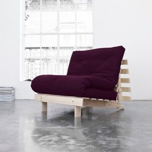 Fotel rozkładany Karup Roots Raw/Purple Plum