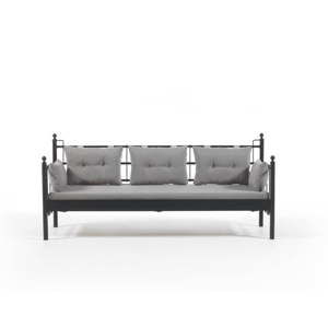 Szara 3-osobowa sofa ogrodowa Lalas DKS, 96x209 cm