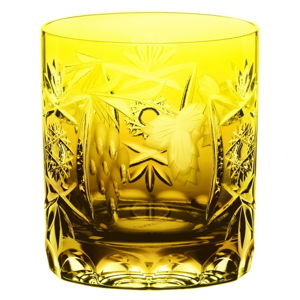 Pomarańczowa szklanka na whisky ze szkła kryształowego Nachtmann Traube Whisky Tumbler Amber, 250 ml