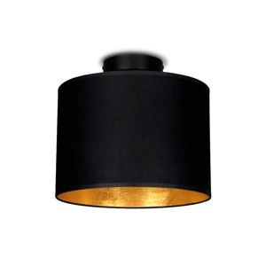 Czarna lampa sufitowa z elementami w kolorze złota Sotto Luce MIKA, ⌀ 25 cm