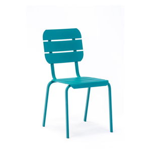 Zestaw 4 niebieskich krzeseł ogrodowych Ezeis Alicante