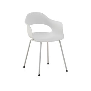 Białe plastikowe krzesła zestaw 4 szt. Theo – Geese