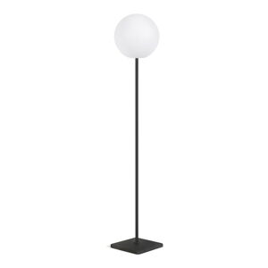Biała/czarna lampa stojąca LED ze zdalnym sterowaniem (wysokość 120 cm) Dinesh – Kave Home