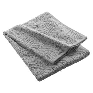 Szary bawełniany ręcznik kąpielowy frotte 70x130 cm Madeira – douceur d'intérieur