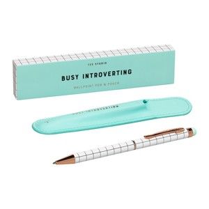 Długopis z pokrowcem i pudełkiem Yes studio Busy Introverting