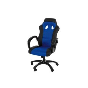 Niebiesko-czarne krzesło biurowe na kółkach Actona Major