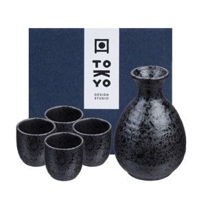 Zestaw do picia sake 5-częściowy Tokyo Design Studio Tetsusaby