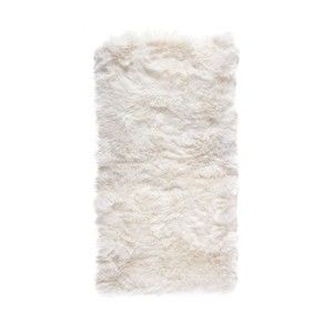 Biały dywan z owczej skóry Royal Dream Zealand Natur 140x70 cm