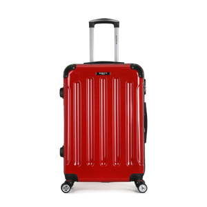 Czerwona walizka podróżna na kółkach Bluestar Miratio, 70 l