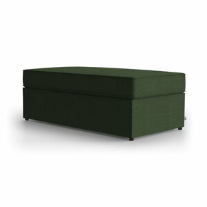 Zielona tapicerowana rozkładana ławka My Pop Design Brady, 130 cm