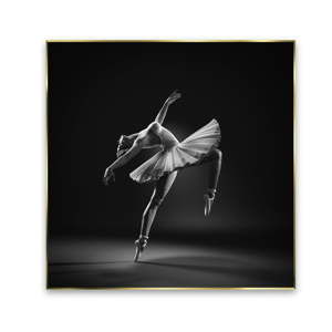 Obraz Styler Black Ballerina, 71x71 cm