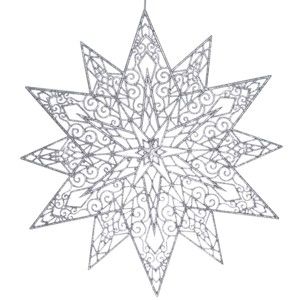 Gwiazda wisząca w srebrnej barwie Ewax Adornada, ⌀ 45 cm
