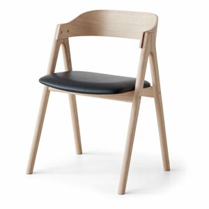 Czarno-naturalne skórzane krzesło Mette – Hammel Furniture