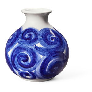 Niebieski kamionkowy ręcznie malowany wazon Tulle – Kähler Design